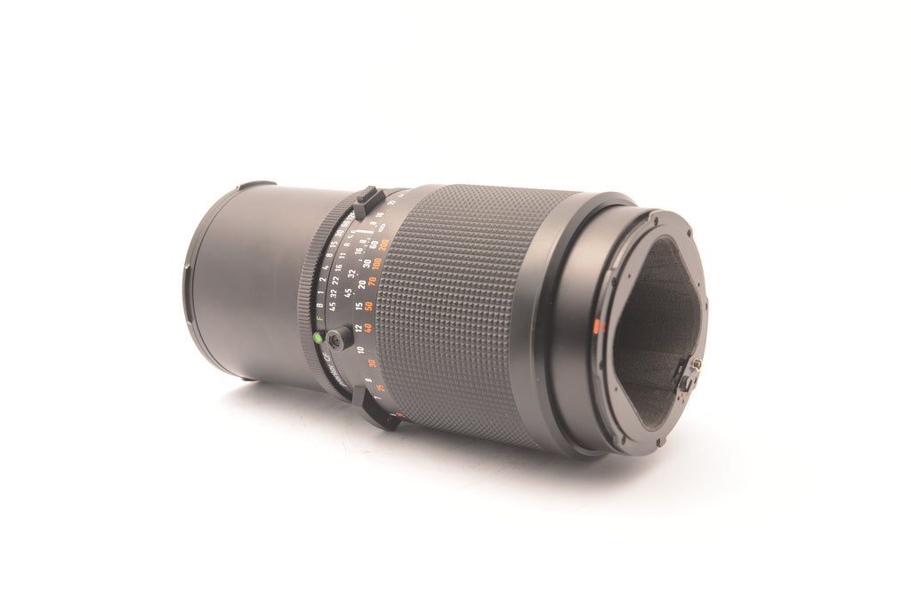 Hasselblad CF 250mm f/5.6 Sonnar T* Lens – rear three-quarter view