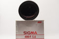 Sigma 400mm f/5.6 Manual Focus Lens for Canon FD