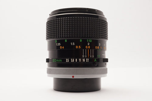Canon FD 50mm f3.5 Macro S.S.C – Good