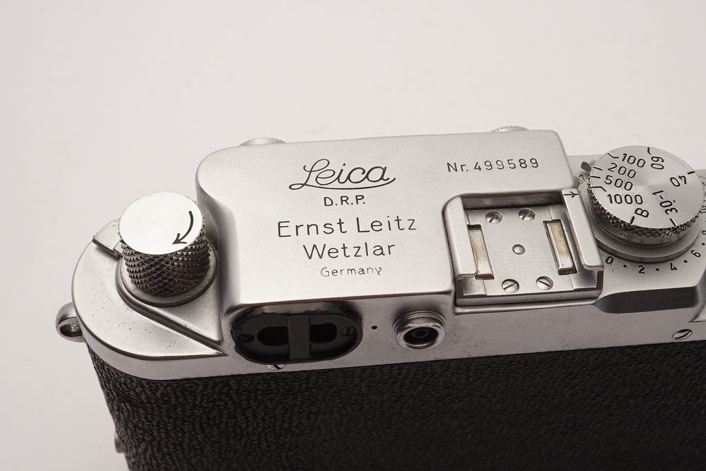 Leica IIIf Black Dial 35mm Rangefinder Camera – view 6