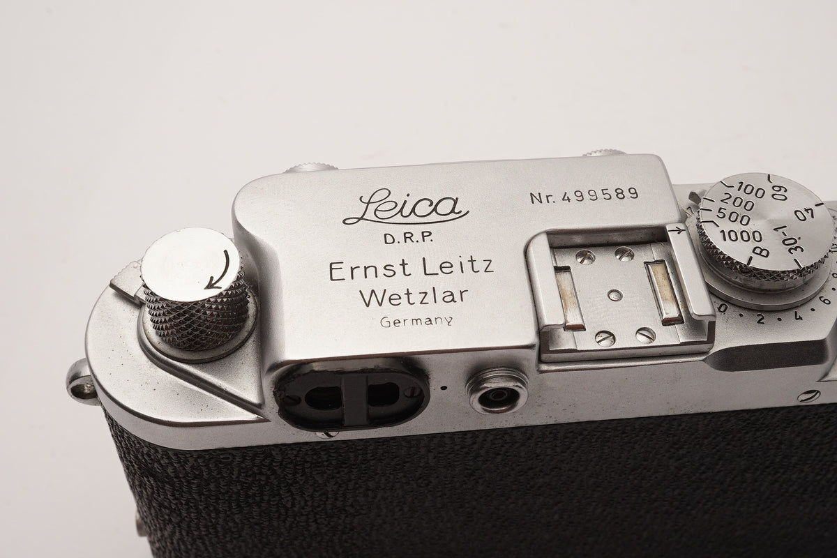 Leica IIIf Black Dial 35mm Rangefinder Camera – view 6