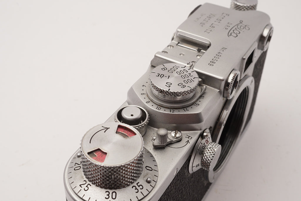 Leica IIIf Black Dial 35mm Rangefinder Camera – view 7