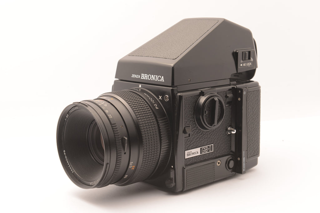 Zenza Bronica GS-1 6x7 Camera with 100mm f/3.5 Zenzanon-PG, AE Prism & 120 Back – view 1