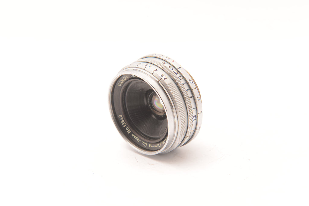 Canon 28mm f/2.8 LTM Rangefinder Lens – view 1