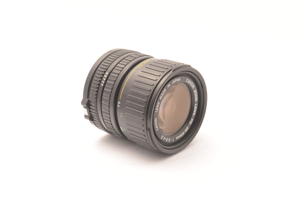 Canon FD 28-55mm f/3.5-4.5 Zoom Lens – Very Good