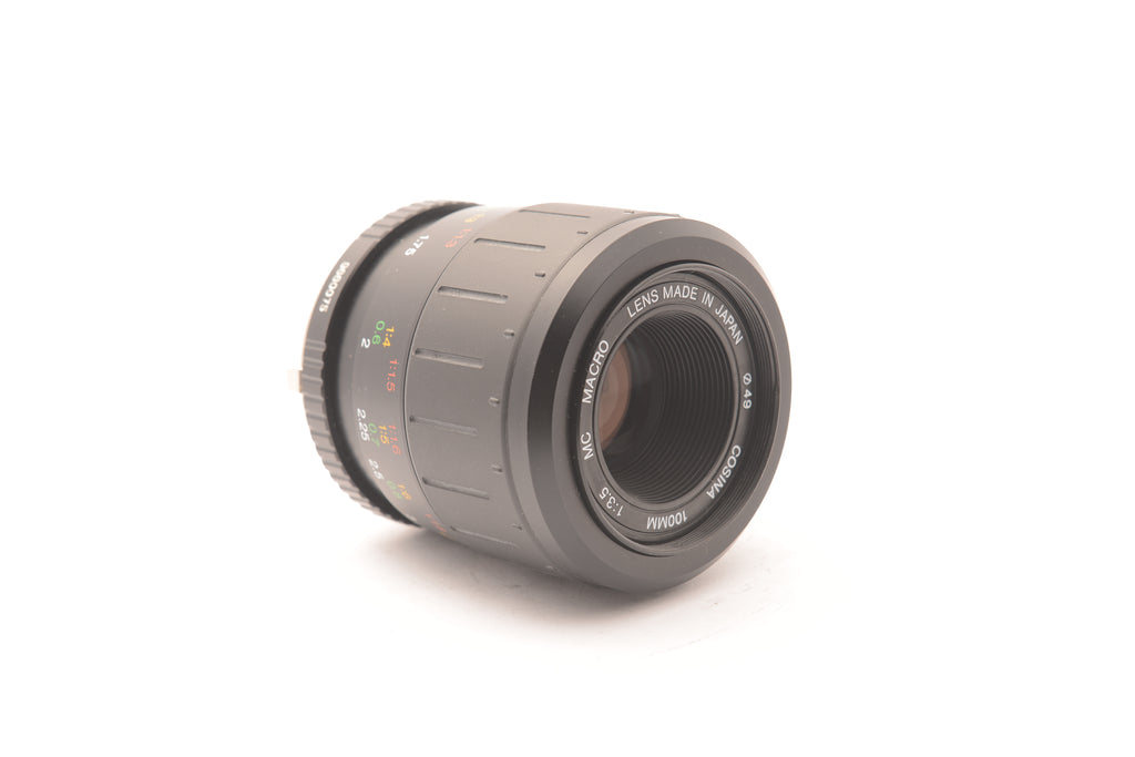 Cosina 100mm f/3.5 MF Macro Lens for Contax/Yashica – Excellent