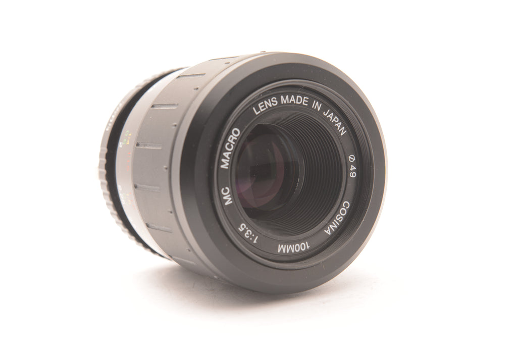 Cosina 100mm f/3.5 MF Macro Lens for Contax/Yashica – Excellent