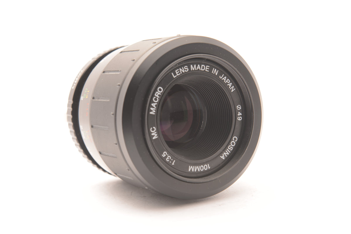 Cosina 100mm f/3.5 MF Macro Lens for Contax/Yashica – Excellent