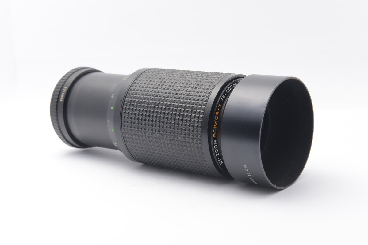 Minolta MD Zoom Rokkor-X 75-200mm f/4.5 Lens – Very Good