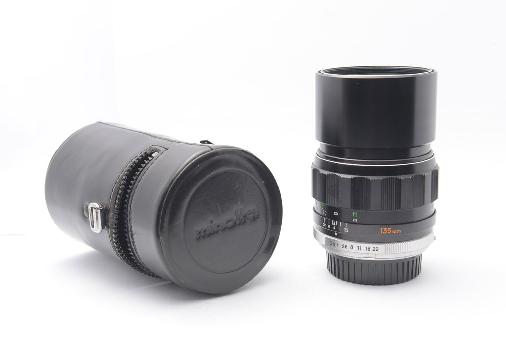 Minolta MC Tele Rokkor-PF 135mm f/2.8 Lens – Very Good