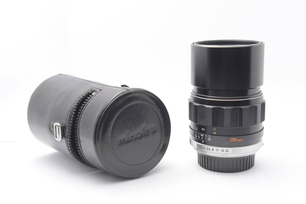 Minolta MC Tele Rokkor-PF 135mm f/2.8 Lens – Very Good