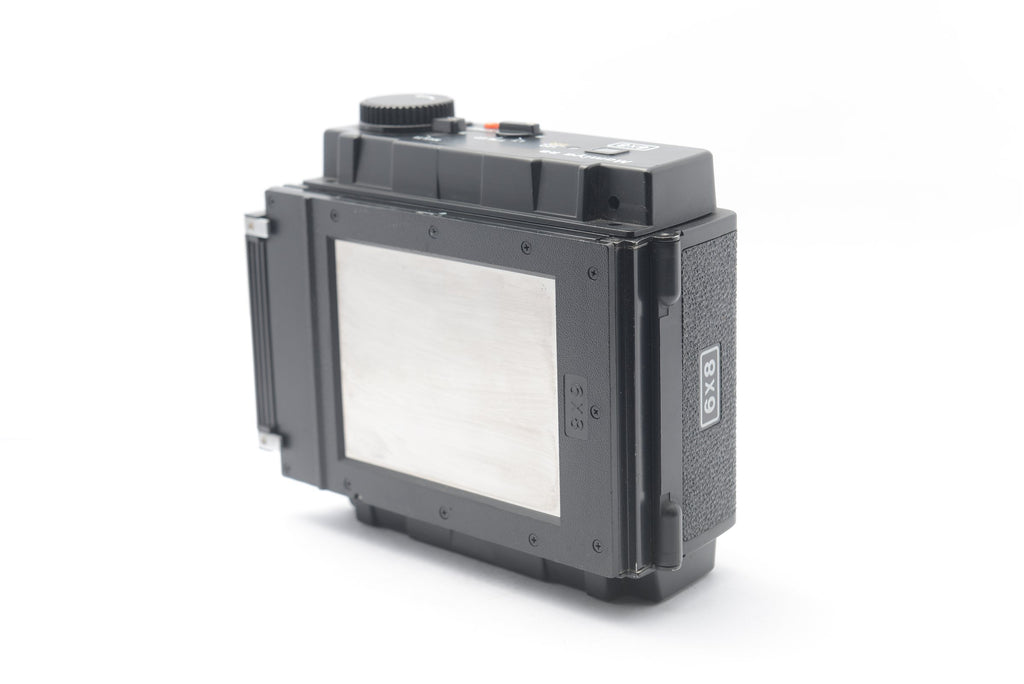 NC-0608 — Mamiya RB67 6x8 120/220 Motorized Magazine Film Back — detail photograph 3