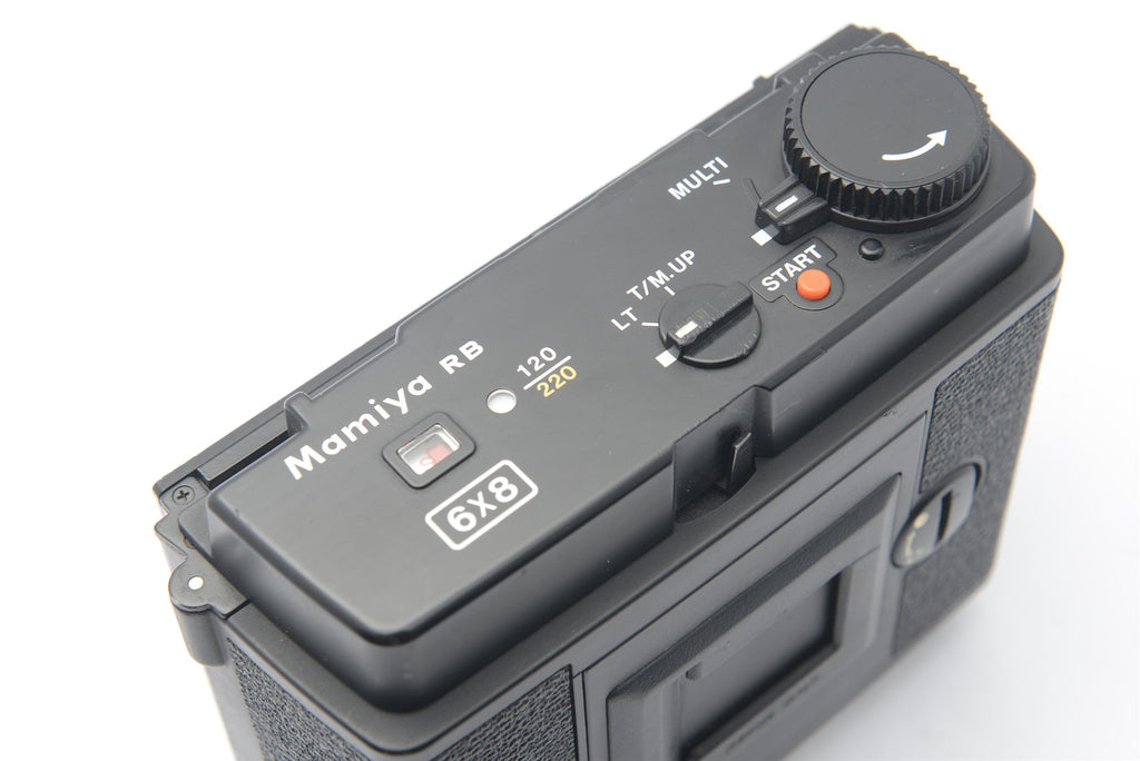 NC-0608 — Mamiya RB67 6x8 120/220 Motorized Magazine Film Back — detail photograph 5